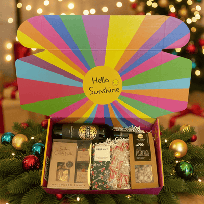 A Merry Sip of Christmas Hamper – Wine, Chocolate & Treats Gift Box