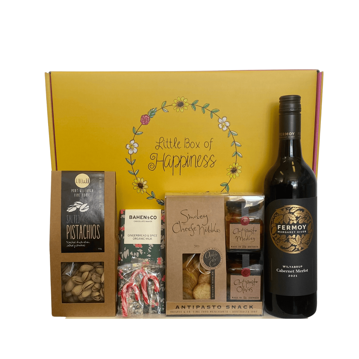 A Merry Sip of Christmas Hamper – Wine, Chocolate & Treats Gift Box