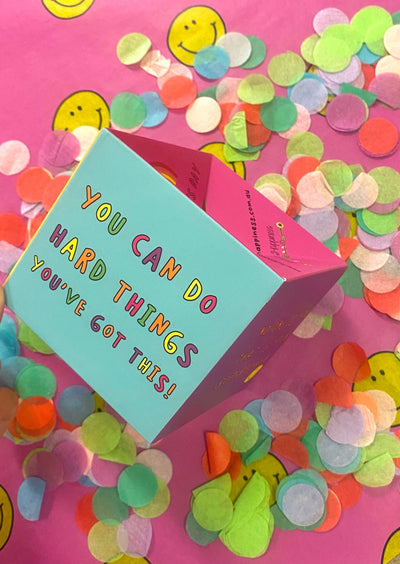 Affirmation Pop Up Box with Confetti
