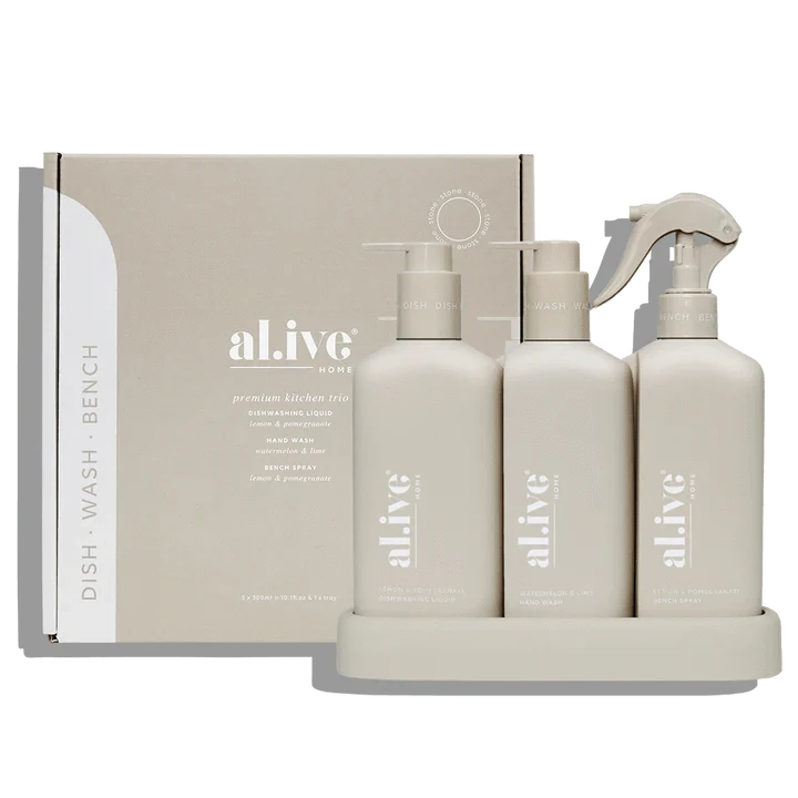 Al.ive kitchen trio - lemon & pomegranate + watermelon & lime