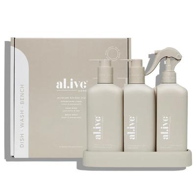 Al.ive kitchen trio - lemon & pomegranate + watermelon & lime