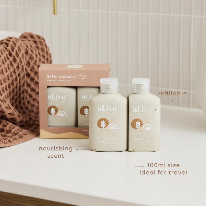 Baby Wash & Lotion Travel Set