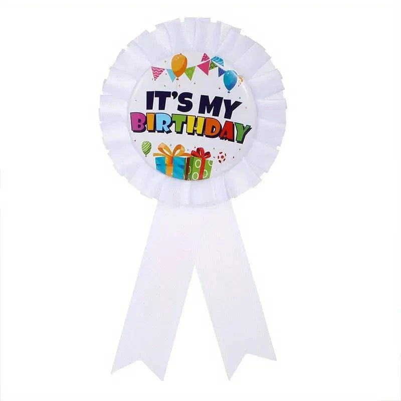 Birthday Badge- colours may vary