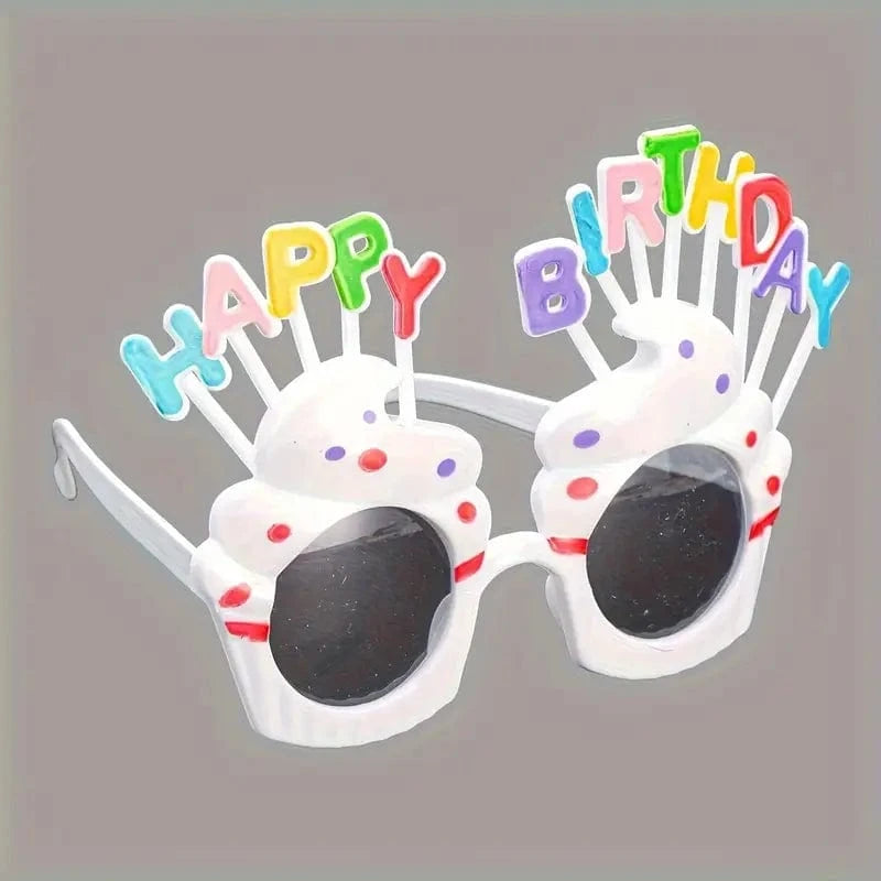 Birthday Prop Glasses - colours vary