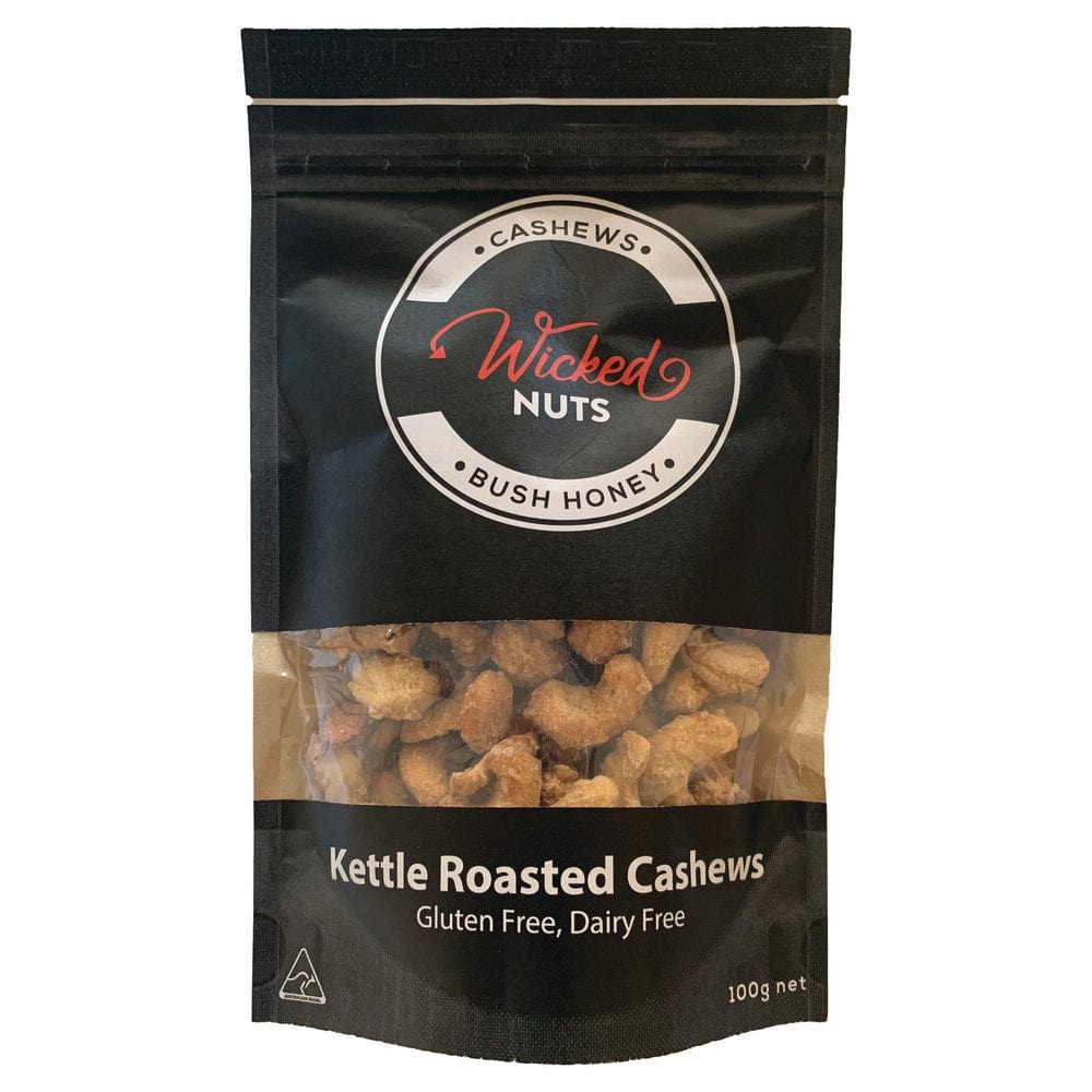 Bush Honey Roasted Cashews 100g