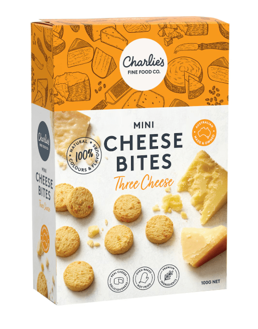 Charlie's Mini Cheese Bites Three Cheese