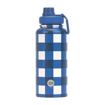 Checkered Water Bottle
