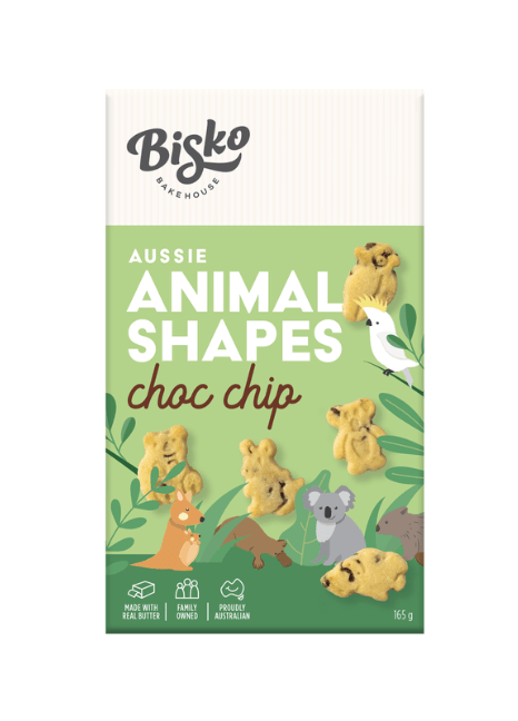 Choc Chip Animal Shapes