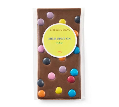 Chocolate Grove Milk Choc Spot On Bar 100g