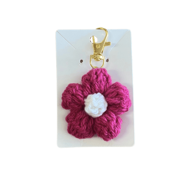 Crochet Flower Keyring