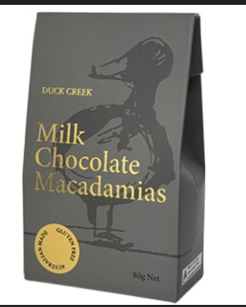 Duck Creek Macadamia Nuts Milk Chocolate 80g