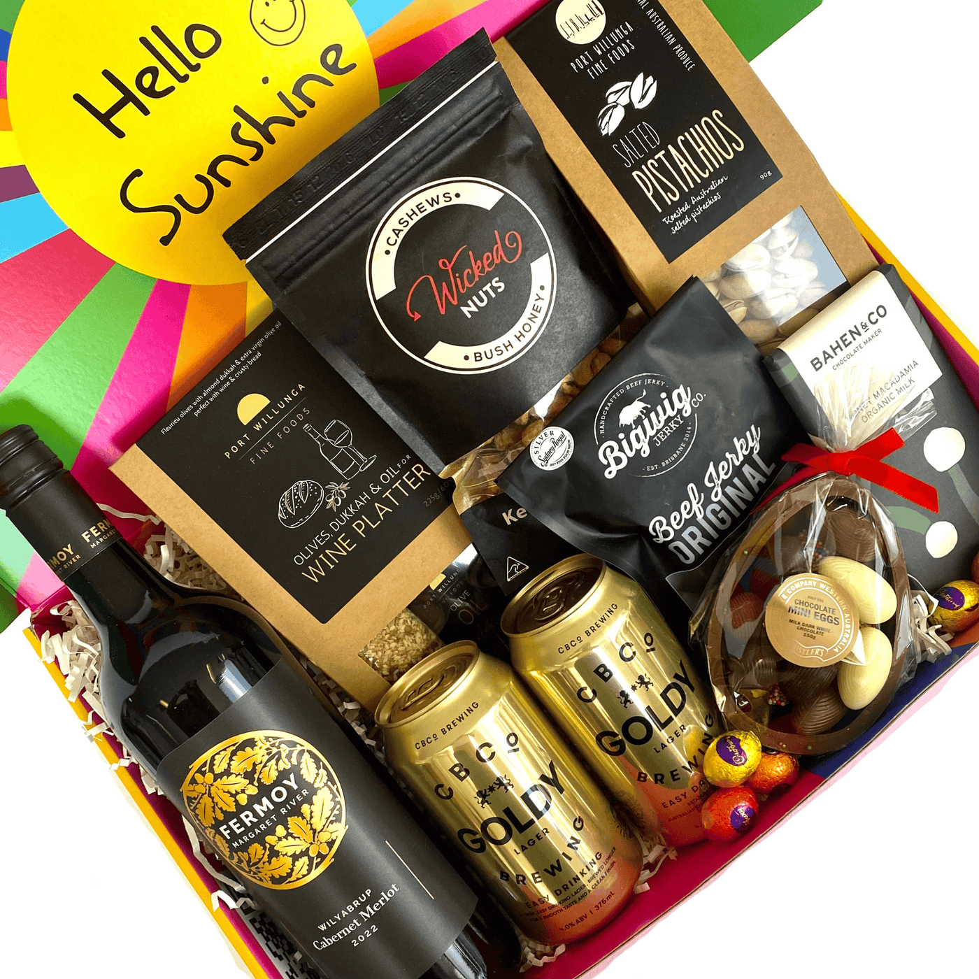 Easter Wine & Snack Indulgence Hamper & Gift Baskets | Australia Wide ...