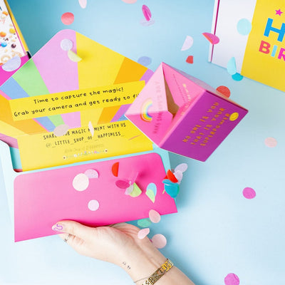 Exploding Happy Birthday Card with confetti