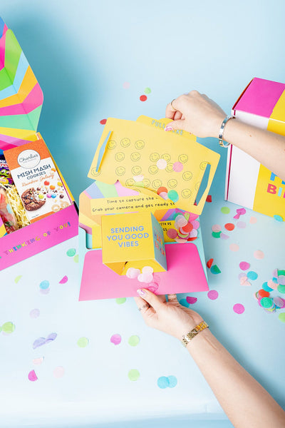 Exploding Happy Birthday Card with confetti