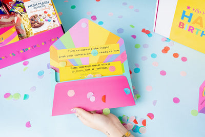 Exploding Happy Birthday Card with confetti