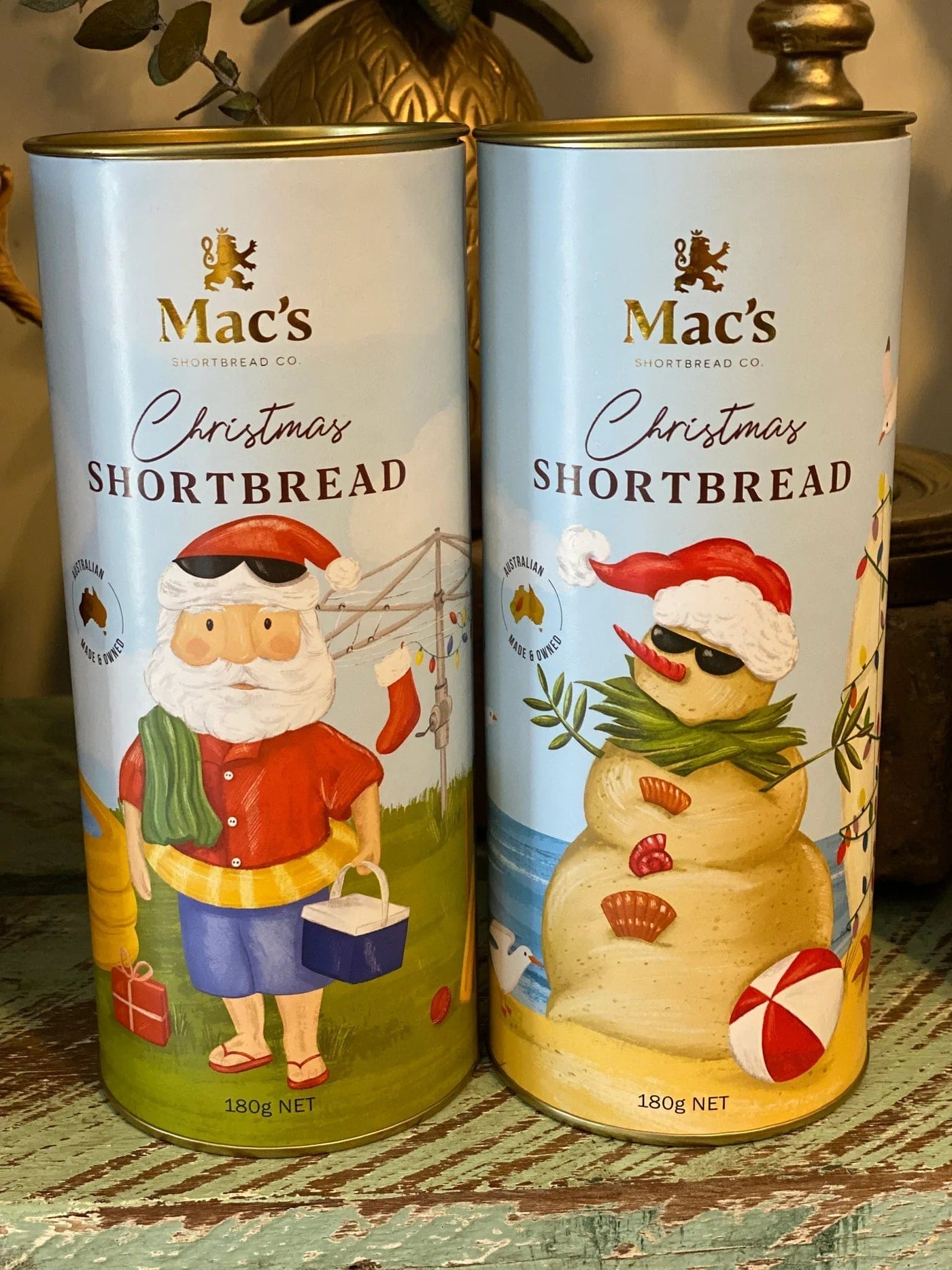 Fun Christmas Shortbread Butter Fingers Cylinder 180g