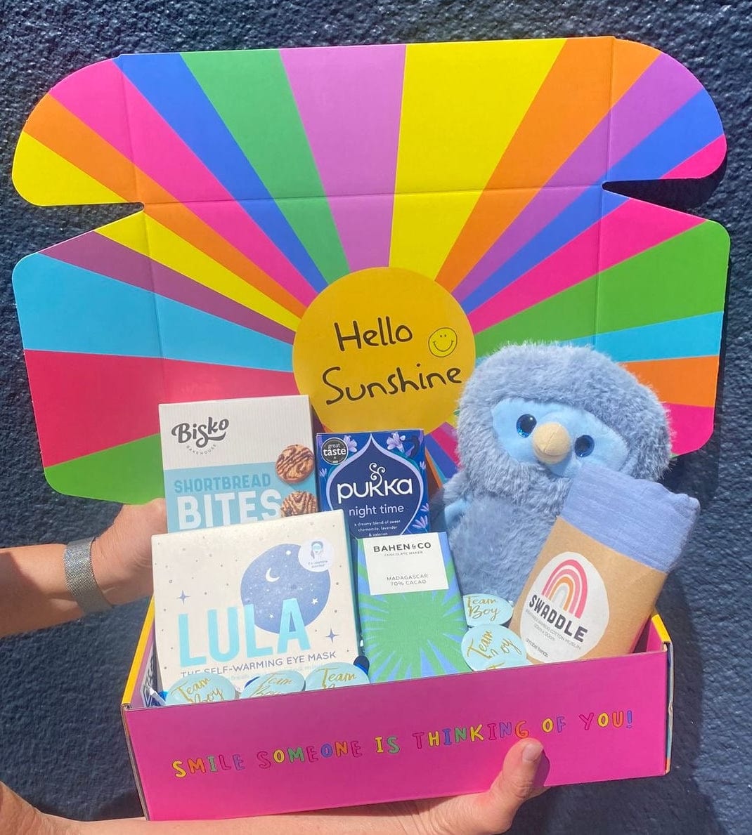 Gender Reveal Exploding Confetti Gift Hamper | Blue Surprise Gift Box Australia-Wide