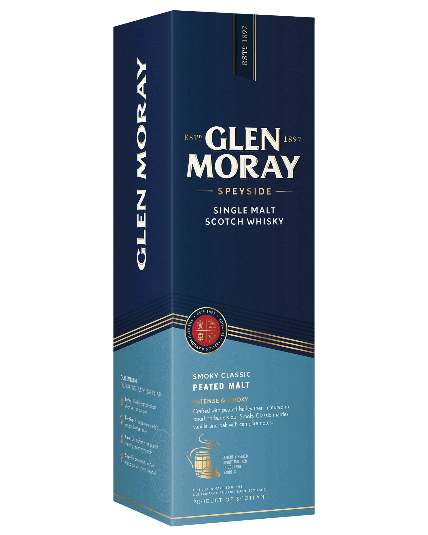 Glen MorayPeated Single Malt Scotch Whisky 700mL