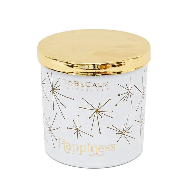 Happiness - Luxury Large Soy Candle 75 hours burn time