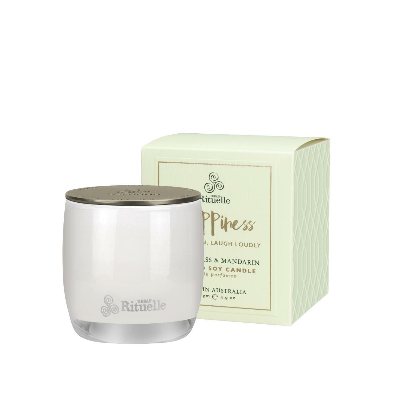 Happy Glass Candle by Urban Rituelle