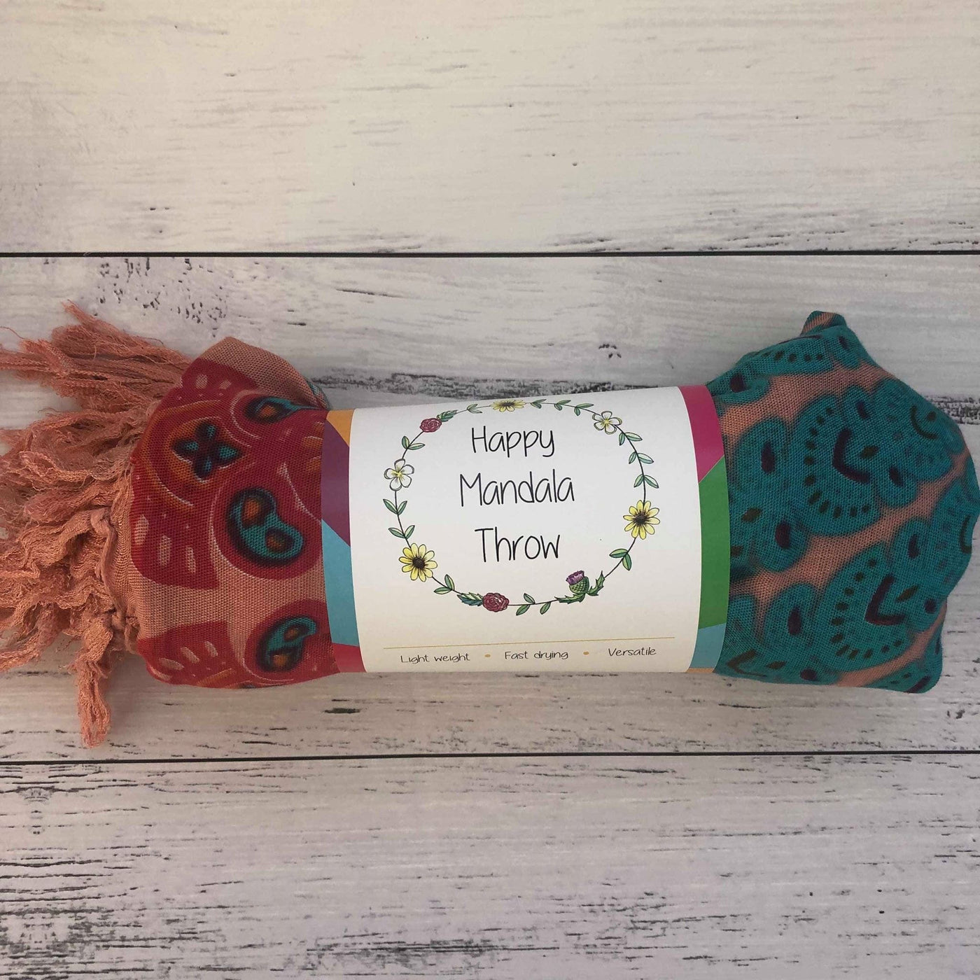 Happy Mandala Throw