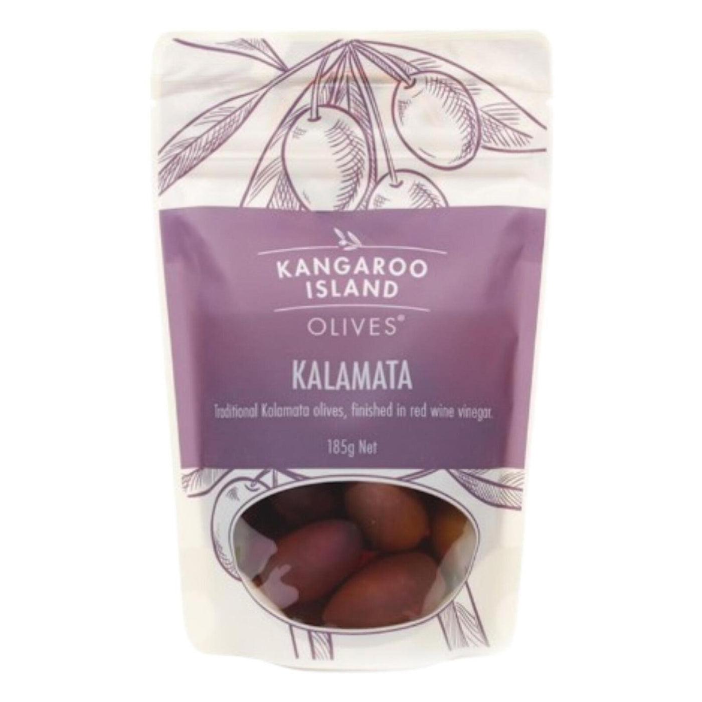 Kangaroo Island Olives - Whole Kalamata Olives 185g