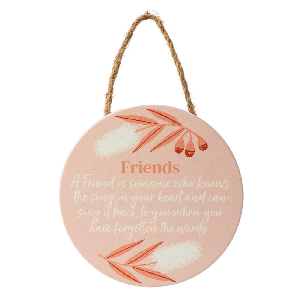 Large "Friends" quote wall hanging quote