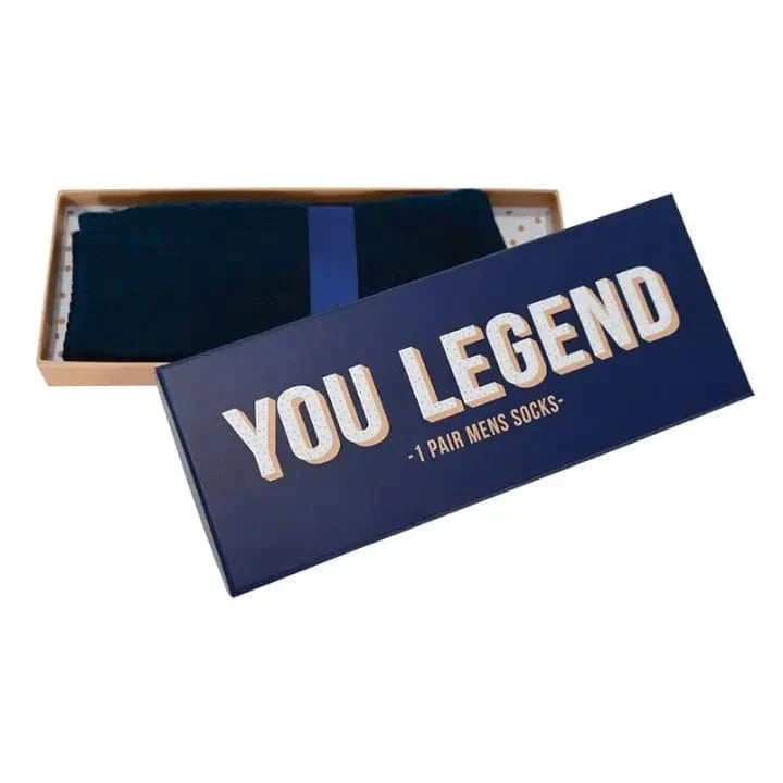Men's boxed socks // you legend