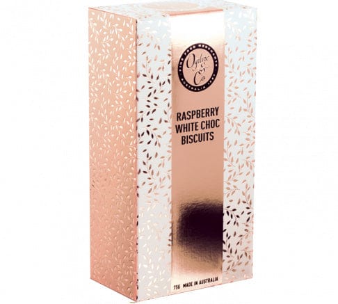 Ogilvie & Co Raspberry White Choc Biscuits