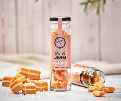 Salted Caramel Rock Candy