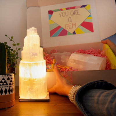 Selenite Lamp