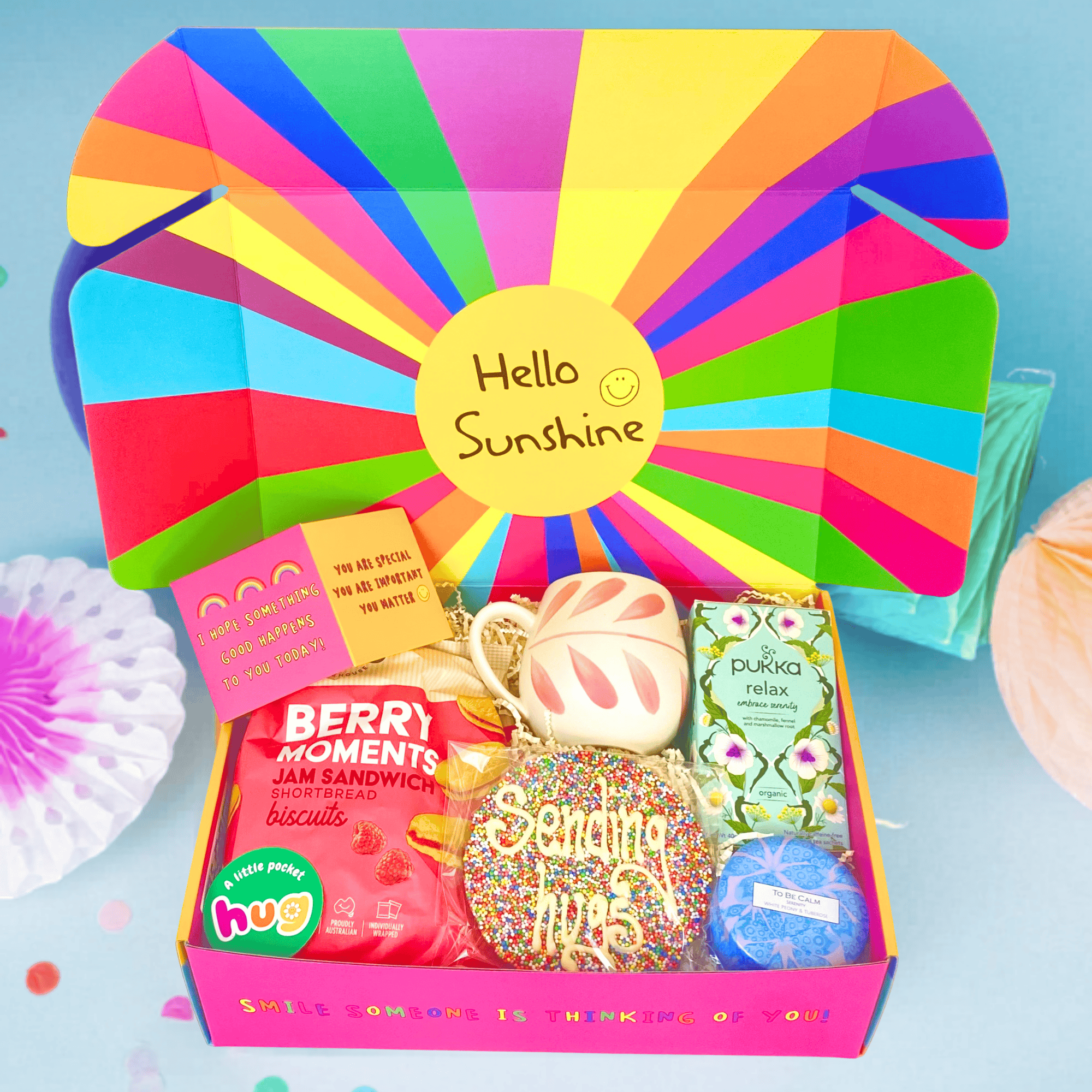 Confetti Explosion Sending Hugs Care Package