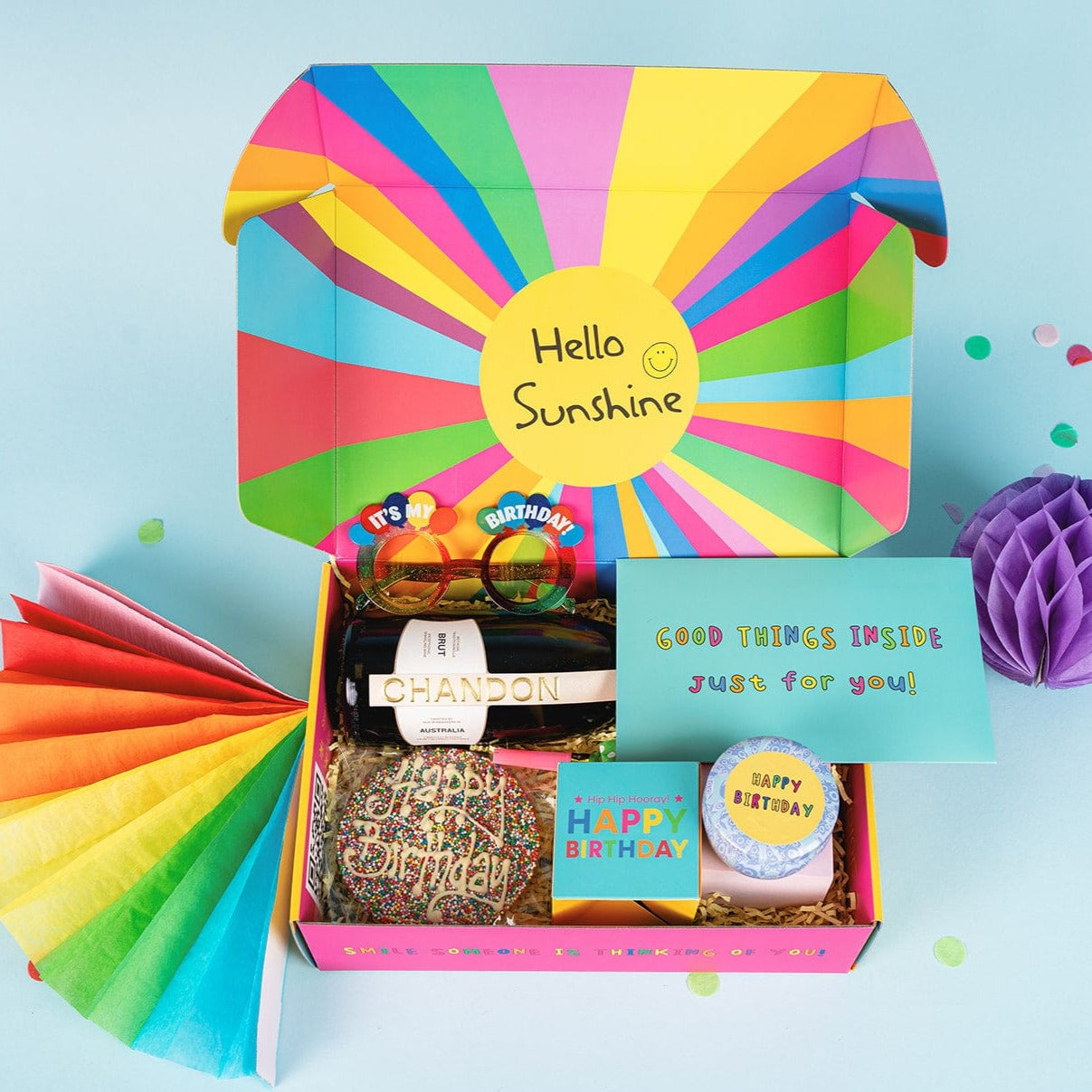 Sparkling Birthday Confetti Explosion Gift Hamper & Gift Baskets ...