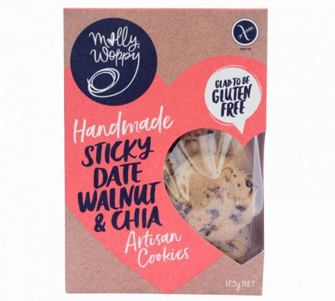 Sticky Date Walnut & Chia Cookies