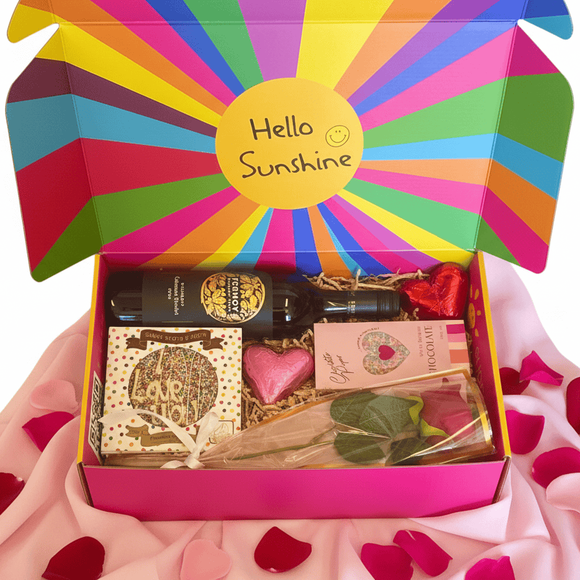 Valentines Wine & Chocolate Gift Hamper & Gift Baskets | Australia Wide ...