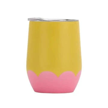 Wave Yellow Wine/Coffee Tumbler