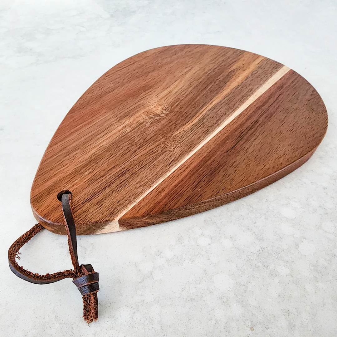 Wooden Teardrop Cheese Board