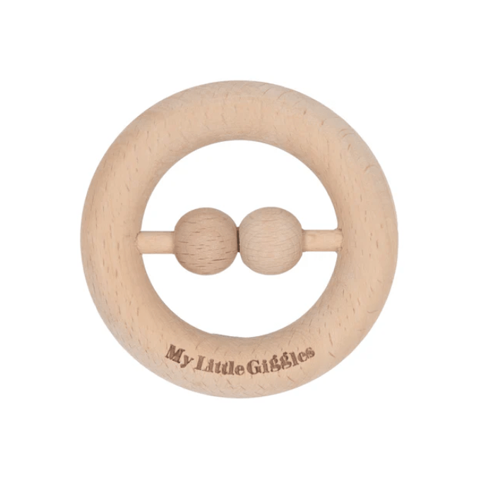 Wooden Teether Rattle